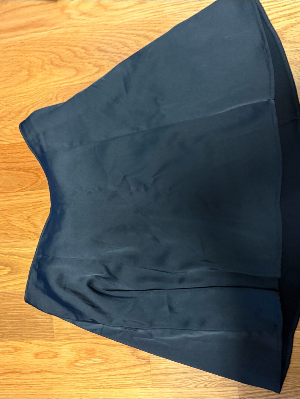Abercrombie black satin skirt